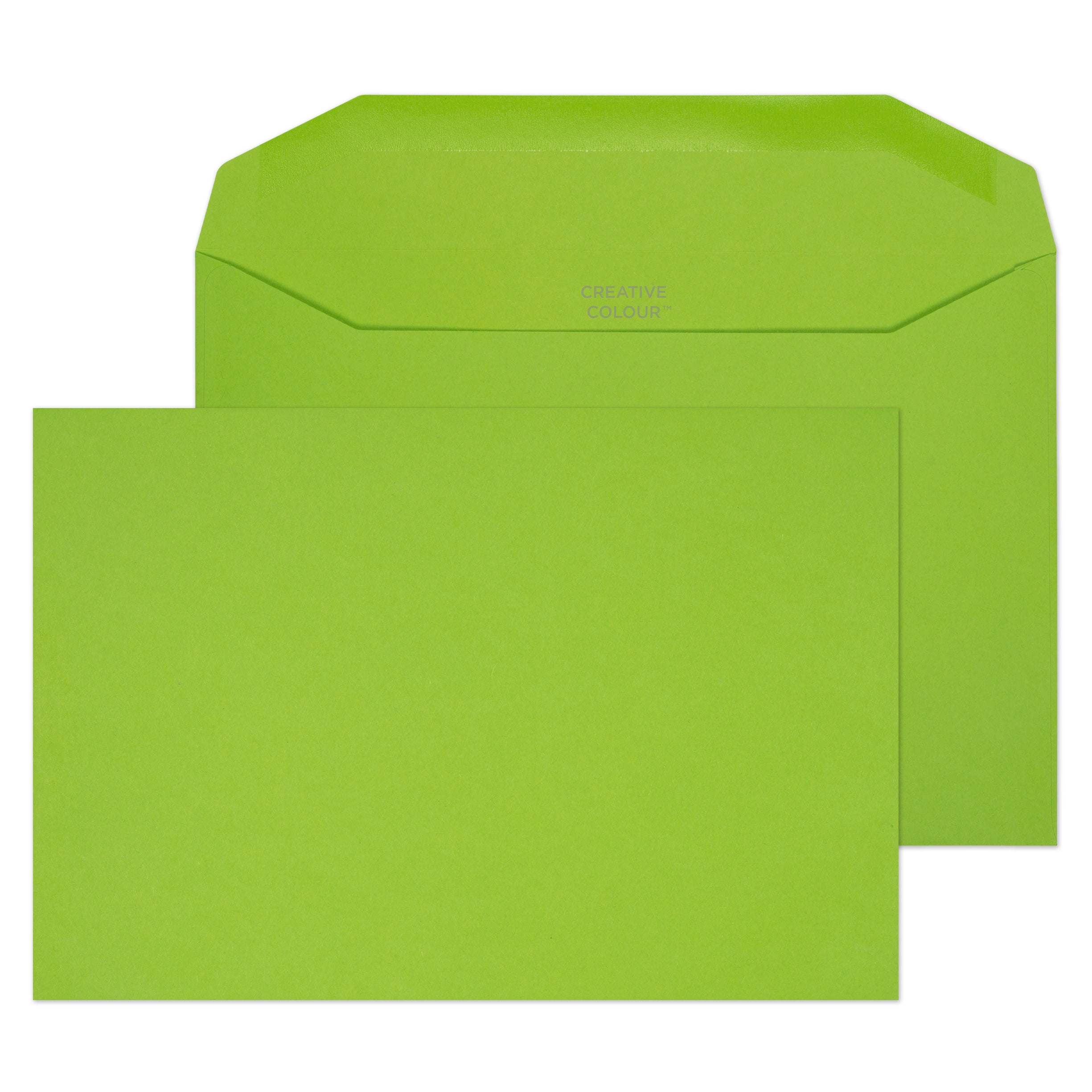 Booklet Gummed Lime Green 32# Envelopes 6 x 9 – Box of 250